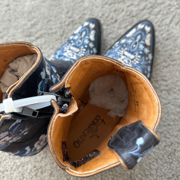 Old Gringo Sora Navy Country Blue Ankle Boots - Picture 7 of 8